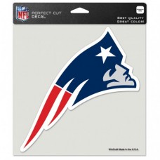 New England Patriots Perfect Cut Color Decal 8" X 8"